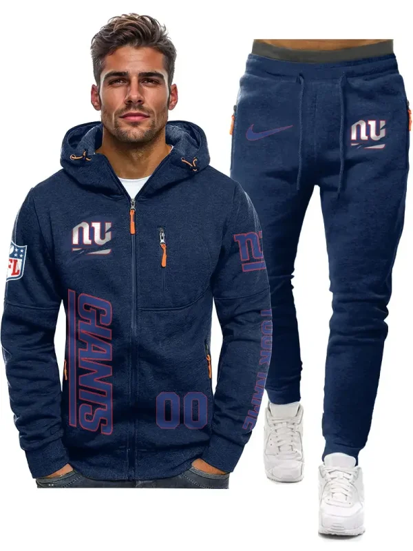 New York Giants 2D Zipper Hoodie And Jogger Spring Autumn Fashion 2025 SPTM2DZHAJ308