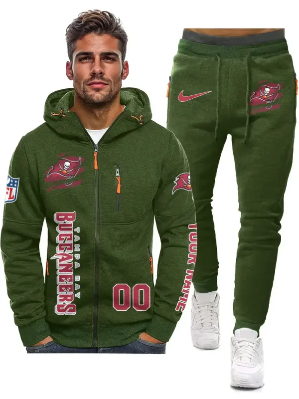 Tampa Bay Buccaneers 2D Zipper Hoodie And Jogger Spring Autumn Fashion 2025 SPTM2DZHAJ314 - Image 3