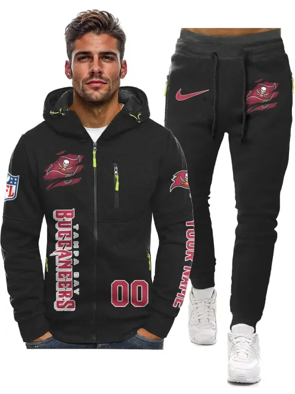 Tampa Bay Buccaneers 2D Zipper Hoodie And Jogger Spring Autumn Fashion 2025 SPTM2DZHAJ314