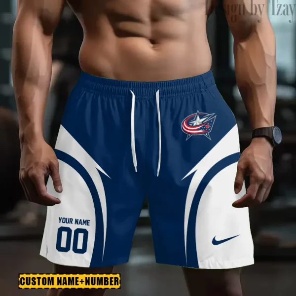 Columbus Blue Jackets NHL Men's Shorts Sport Lightweight Casual Workout style 2025 BGSHORT612