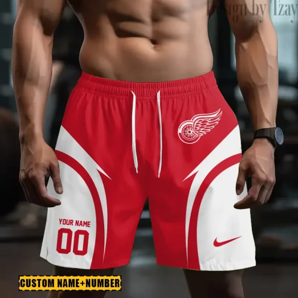 Detroit Red Wings  NHL Men's Shorts Sport Lightweight Casual Workout style 2025 BGSHORT614
