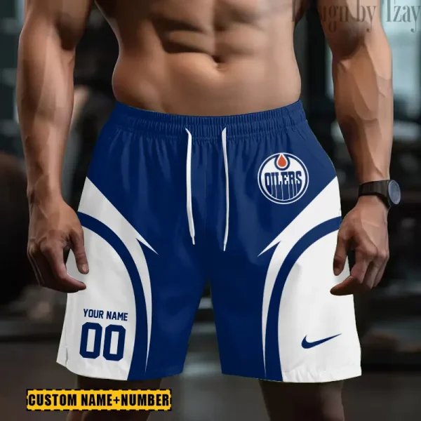 Edmonton Oilers NHL Men's Shorts Sport Lightweight Casual Workout style 2025 BGSHORT615