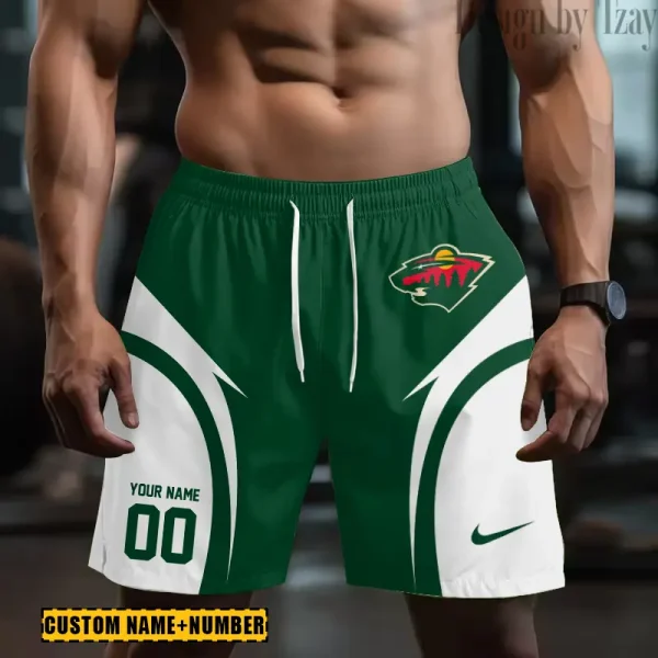 Minnesota Wild NHL Men's Shorts Sport Lightweight Casual Workout style 2025 BGSHORT618