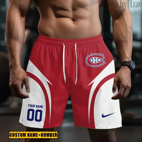 Montréal Canadiens NHL Men's Shorts Sport Lightweight Casual Workout style 2025 BGSHORT619