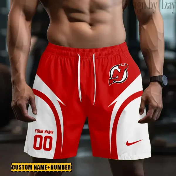 New Jersey Devils NHL Men's Shorts Sport Lightweight Casual Workout style 2025 BGSHORT621