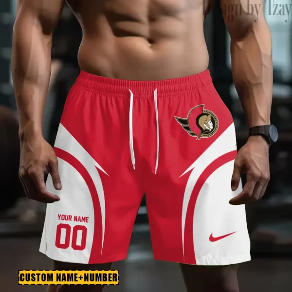 Ottawa Senators NHL Men's Shorts Sport Lightweight Casual Workout style 2025 BGSHORT624