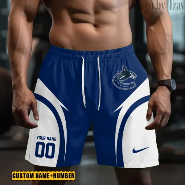 Vancouver Canucks NHL Men's Shorts Sport Lightweight Casual Workout style 2025 BGSHORT633