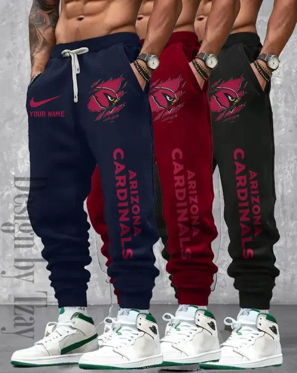 Arizona Cardinals Men 2D Fashion Jogging Pants Casual BGJGPSP347