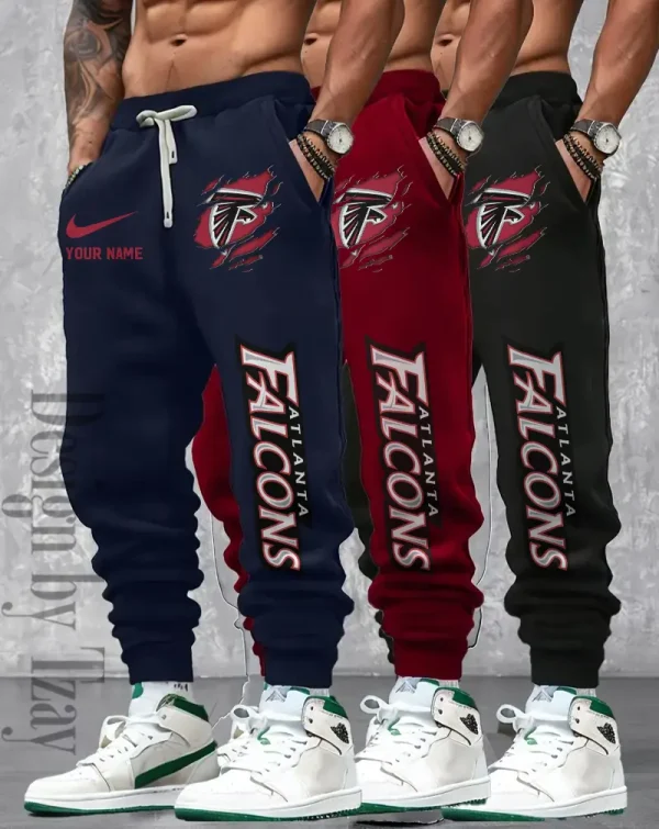 Atlanta Falcons Men 2D Fashion Jogging Pants Casual BGJGPSP348