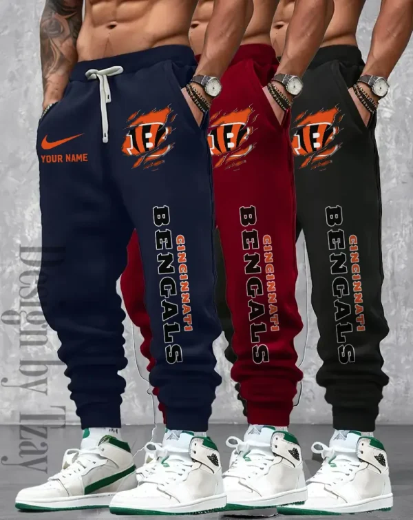 Cincinnati Bengals Men 2D Fashion Jogging Pants Casual BGJGPSP353