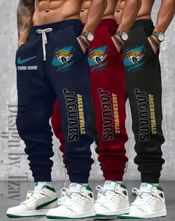 Jacksonville Jaguars Men 2D Fashion Jogging Pants Casual BGJGPSP361