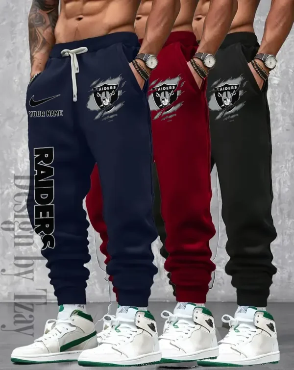 Las Vegas Raiders Men 2D Fashion Jogging Pants Casual BGJGPSP363