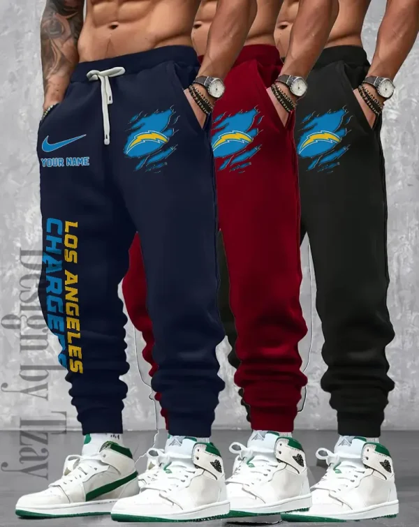 Los Angeles Chargers Men 2D Fashion Jogging Pants Casual BGJGPSP364
