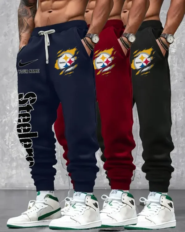 Pittsburgh Steelers Men 2D Fashion Jogging Pants Casual BGJGPSP373