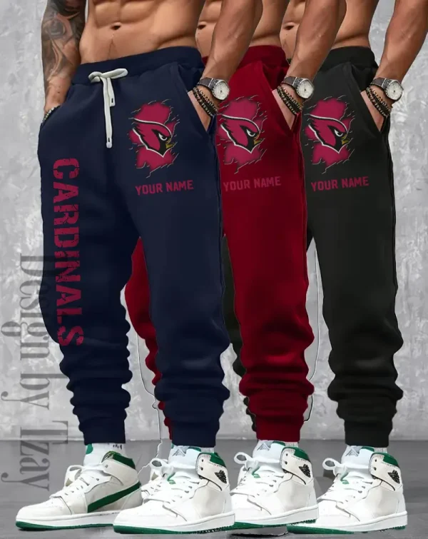 Arizona Cardinals Men 2D Fashion Jogging Pants Casual BGJGPSP379