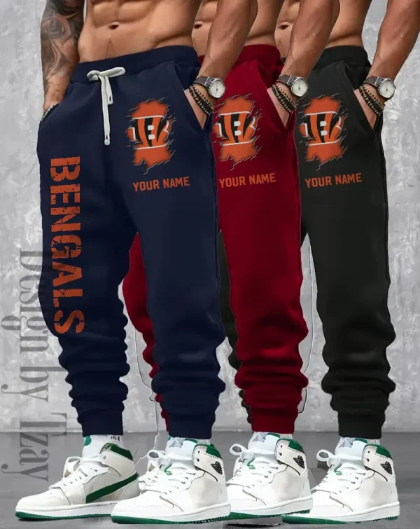 Cincinnati Bengals Men 2D Fashion Jogging Pants Casual BGJGPSP385