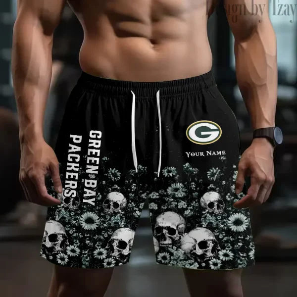 Green Bay Packers NHL Men's Shorts Sport Lightweight Casual Workout style 2025 BGSHORT648