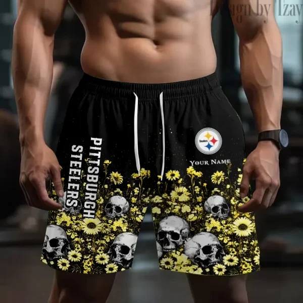 Pittsburgh Steelers NHL Men's Shorts Sport Lightweight Casual Workout style 2025 BGSHORT663
