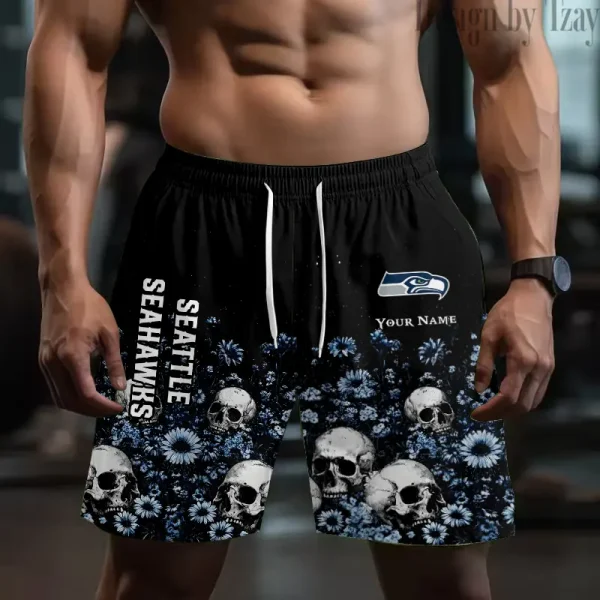Seattle Seahawks NHL Men's Shorts Sport Lightweight Casual Workout style 2025 BGSHORT665