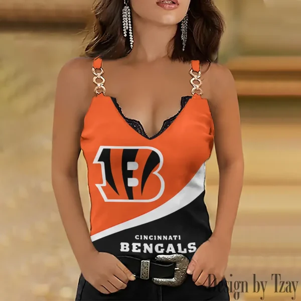 Cincinnati Bengals NFL Holiday Party Chain Strap Tank top Shirt Style 2025 SPTWCSTT595