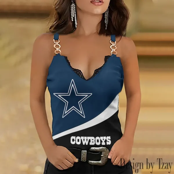Dallas Cowboys NFL Holiday Party Chain Strap Tank top Shirt Style 2025 SPTWCSTT597