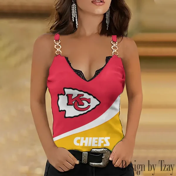 Kansas City Chiefs NFL Holiday Party Chain Strap Tank top Shirt Style 2025 SPTWCSTT604