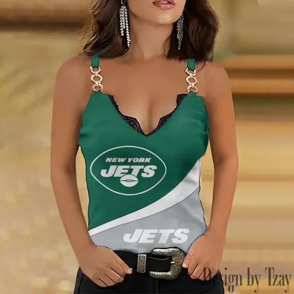 New York Jets NFL Holiday Party Chain Strap Tank top Shirt Style 2025 SPTWCSTT613