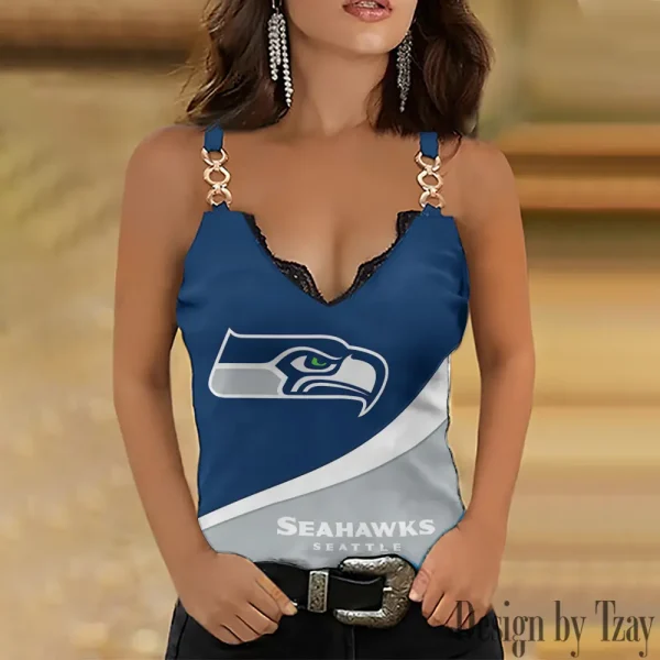 Seattle Seahawks NFL Holiday Party Chain Strap Tank top Shirt Style 2025 SPTWCSTT617