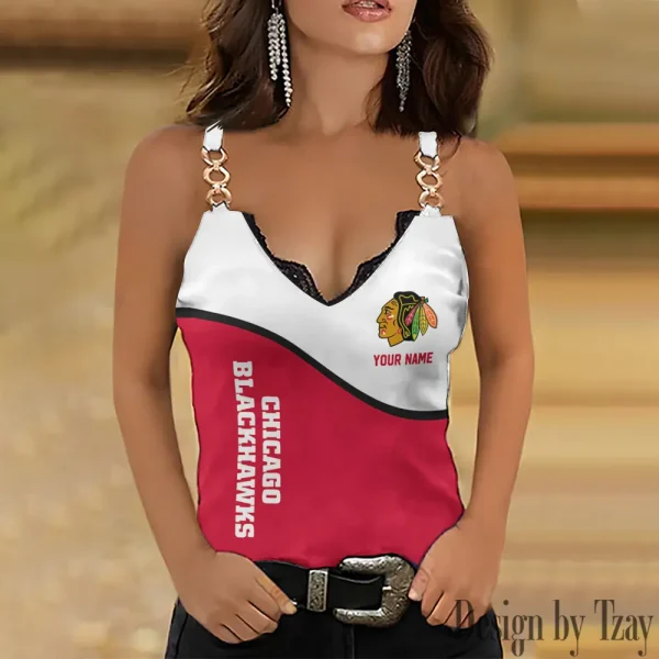 Chicago Blackhawks NFL Holiday Party Chain Strap Tank top Shirt Style 2025 SPTWCSTT625