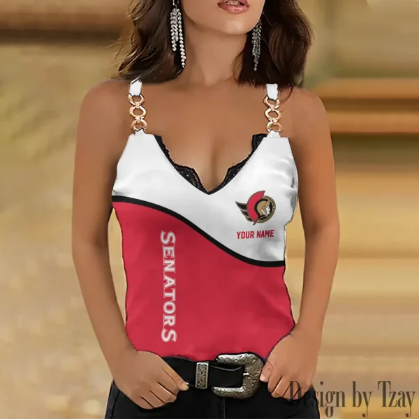 Ottawa Senators NFL Holiday Party Chain Strap Tank top Shirt Style 2025 SPTWCSTT638