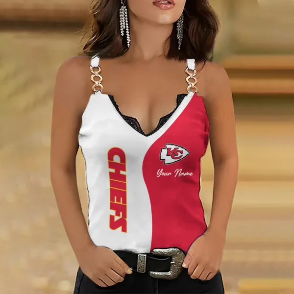Kansas City Chiefs Holiday Party Chain Strap Tank top Shirt Style 2025 SPTWCSTT668