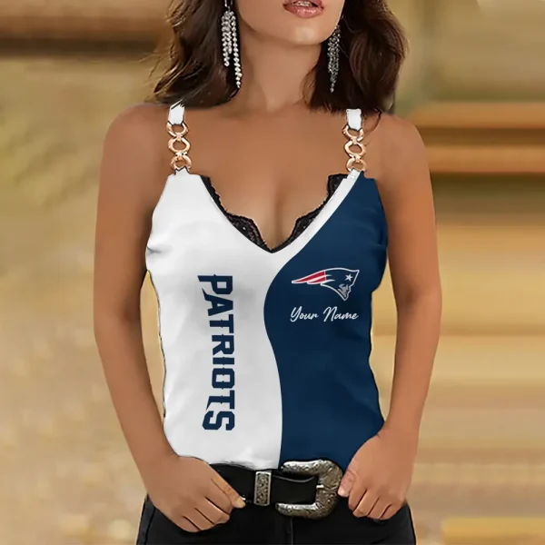 New England Patriots Holiday Party Chain Strap Tank top Shirt Style 2025 SPTWCSTT674