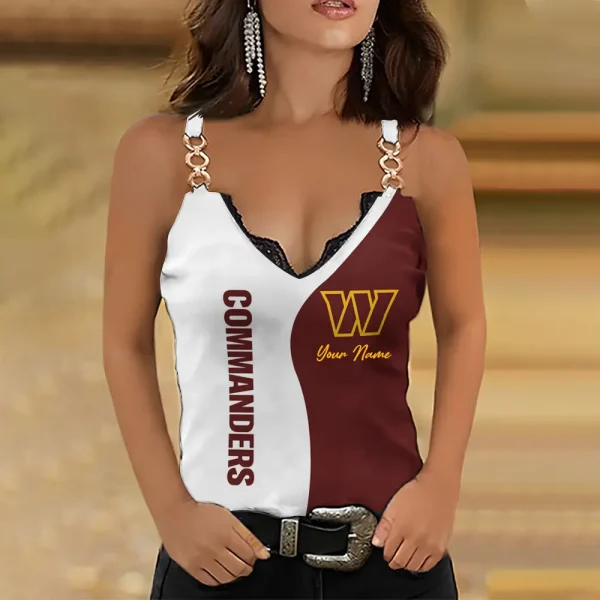 Washington Commanders Holiday Party Chain Strap Tank top Shirt Style 2025 SPTWCSTT684