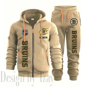 Boston Bruins Sports Tracksuit Jogging Men's Clothing Casual for Men Daily Style 2025 SPTSTJM001