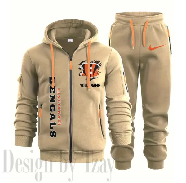 Cincinnati Bengals Sports Tracksuit Jogging Men's Clothing Casual for Men Daily Style 2025 SPTSTJM039