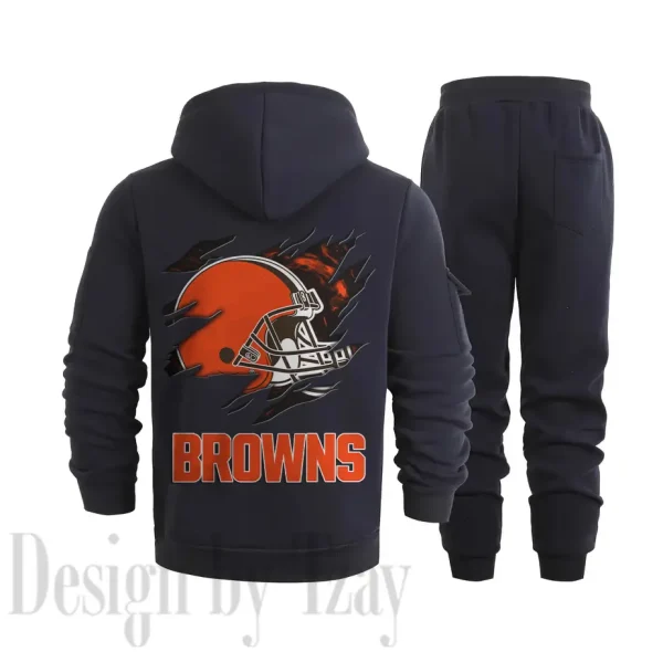 Cleveland Browns Sports Tracksuit Jogging Men's Clothing Casual for Men Daily Style 2025 SPTSTJM040 - Image 4