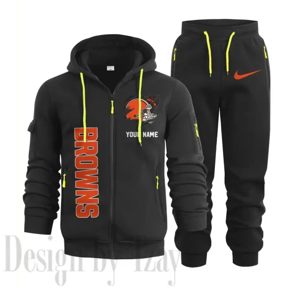 Cleveland Browns Sports Tracksuit Jogging Men's Clothing Casual for Men Daily Style 2025 SPTSTJM040 - Image 5