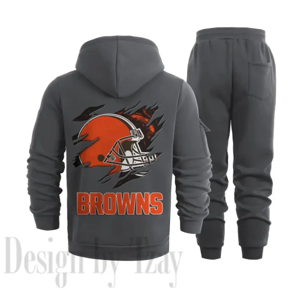 Cleveland Browns Sports Tracksuit Jogging Men's Clothing Casual for Men Daily Style 2025 SPTSTJM040 - Image 8