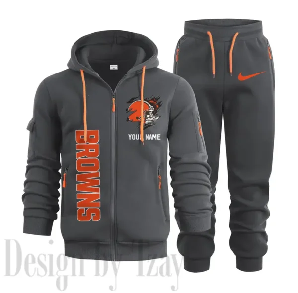 Cleveland Browns Sports Tracksuit Jogging Men's Clothing Casual for Men Daily Style 2025 SPTSTJM040 - Image 7
