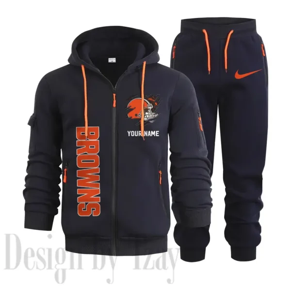 Cleveland Browns Sports Tracksuit Jogging Men's Clothing Casual for Men Daily Style 2025 SPTSTJM040 - Image 3