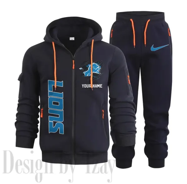 Detroit Lions Sports Tracksuit Jogging Men's Clothing Casual for Men Daily Style 2025 SPTSTJM043