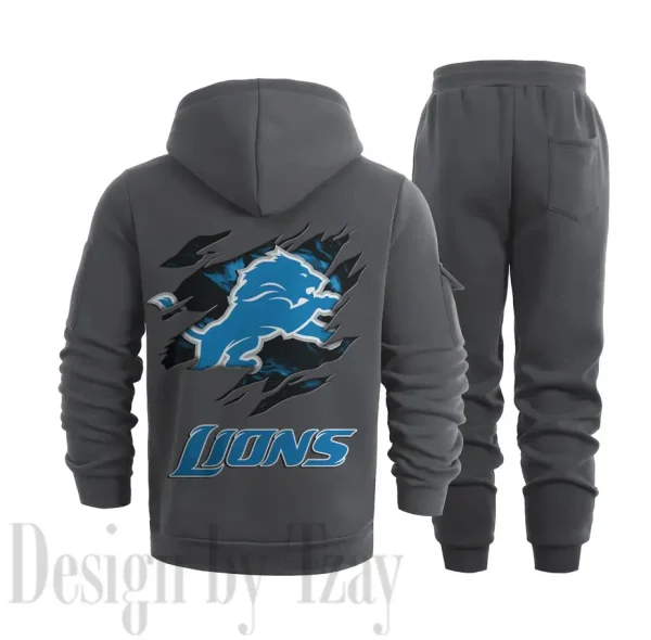 Detroit Lions Sports Tracksuit Jogging Men's Clothing Casual for Men Daily Style 2025 SPTSTJM043 - Image 3