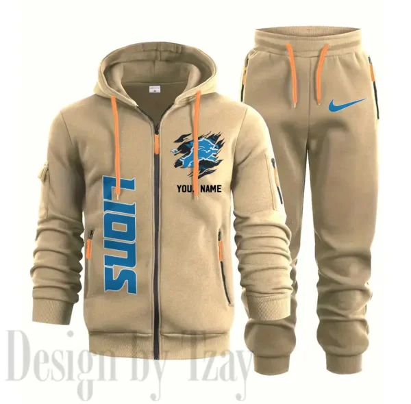 Detroit Lions Sports Tracksuit Jogging Men's Clothing Casual for Men Daily Style 2025 SPTSTJM043 - Image 4