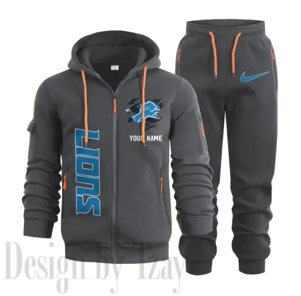 Detroit Lions Sports Tracksuit Jogging Men's Clothing Casual for Men Daily Style 2025 SPTSTJM043 - Image 2