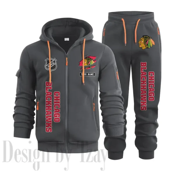 Chicago Blackhawks Sports Tracksuit Jogging Men's Clothing Casual for Men Daily Style 2025 SPTSTJM005 - Image 5