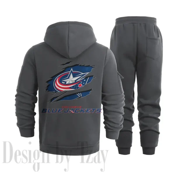Columbus Blue Jackets Sports Tracksuit Jogging Men's Clothing Casual for Men Daily Style 2025 SPTSTJM007 - Image 8