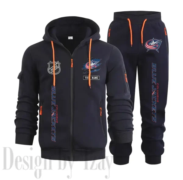 Columbus Blue Jackets Sports Tracksuit Jogging Men's Clothing Casual for Men Daily Style 2025 SPTSTJM007