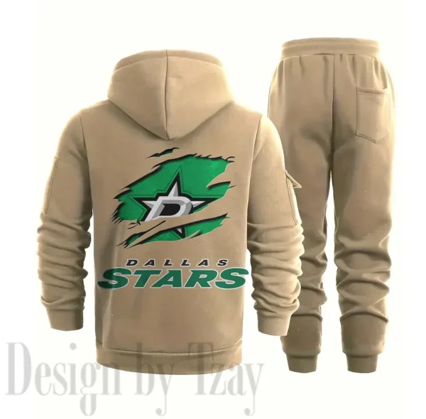 Dallas Stars Sports Tracksuit Jogging Men's Clothing Casual for Men Daily Style 2025 SPTSTJM008 - Image 8