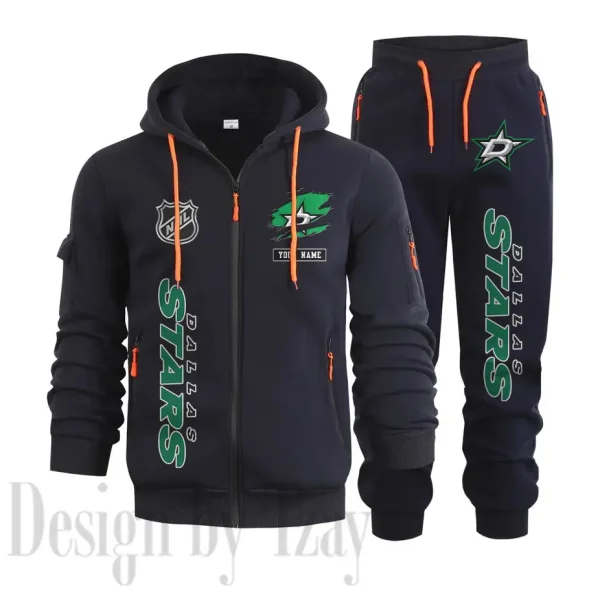 Dallas Stars Sports Tracksuit Jogging Men's Clothing Casual for Men Daily Style 2025 SPTSTJM008