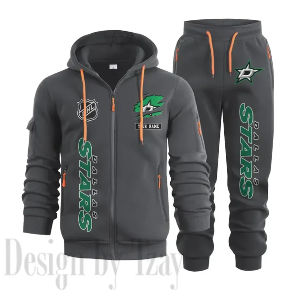 Dallas Stars Sports Tracksuit Jogging Men's Clothing Casual for Men Daily Style 2025 SPTSTJM008 - Image 5